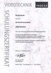 Kai Bernhardt, Schulung für Videotechnik INDEXA
