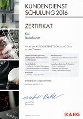 Kai Bernhardt, AEG-Kundendienstschulung 2016