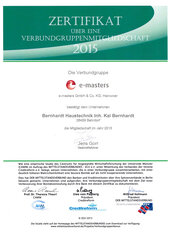 Verbundgruppenmitgliedschaft bei e-masters